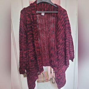 Red Cardigan- Size Small